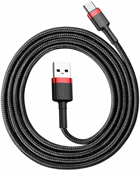 Купить Кабель Baseus Cafule Series USB/USB-C 1m CATKLF-B91 (Red/Black)